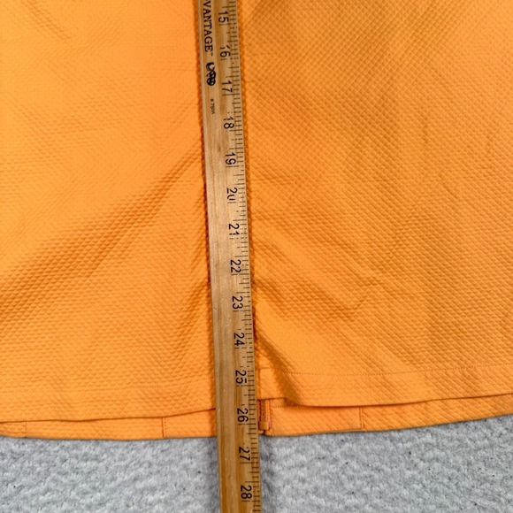 Eileen Fisher Funnel Neck Jacket Womens 1X Pique‎ Diamond Full Zip Orange - Picture 8 of 13